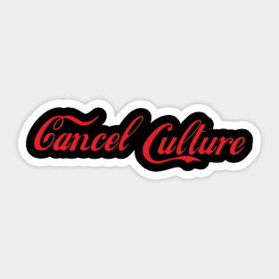 Cancel Culture Code Red Sticker